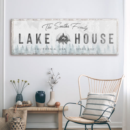 Family Lake House Sign II - Image by Tailored Canvases
