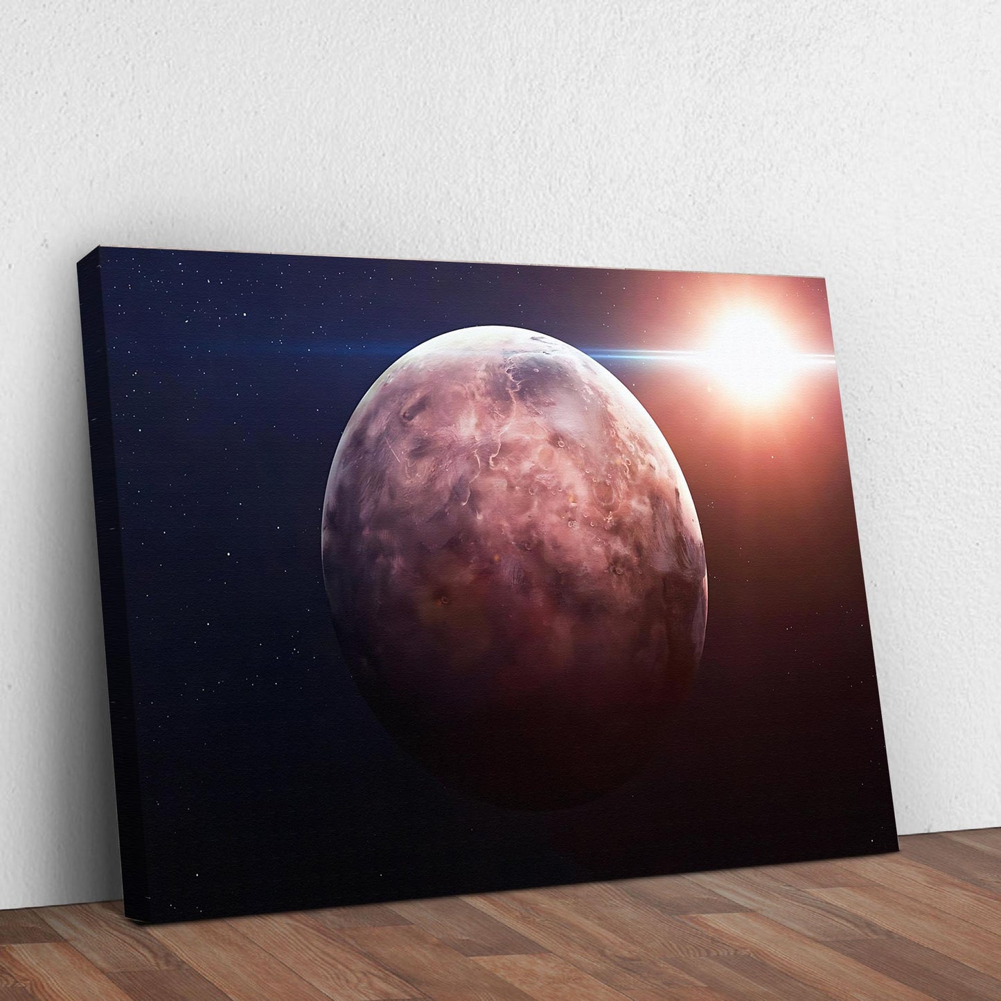 Planet Mercury Solar Flare Canvas Wall Art Style 2 - Image by Tailored Canvases