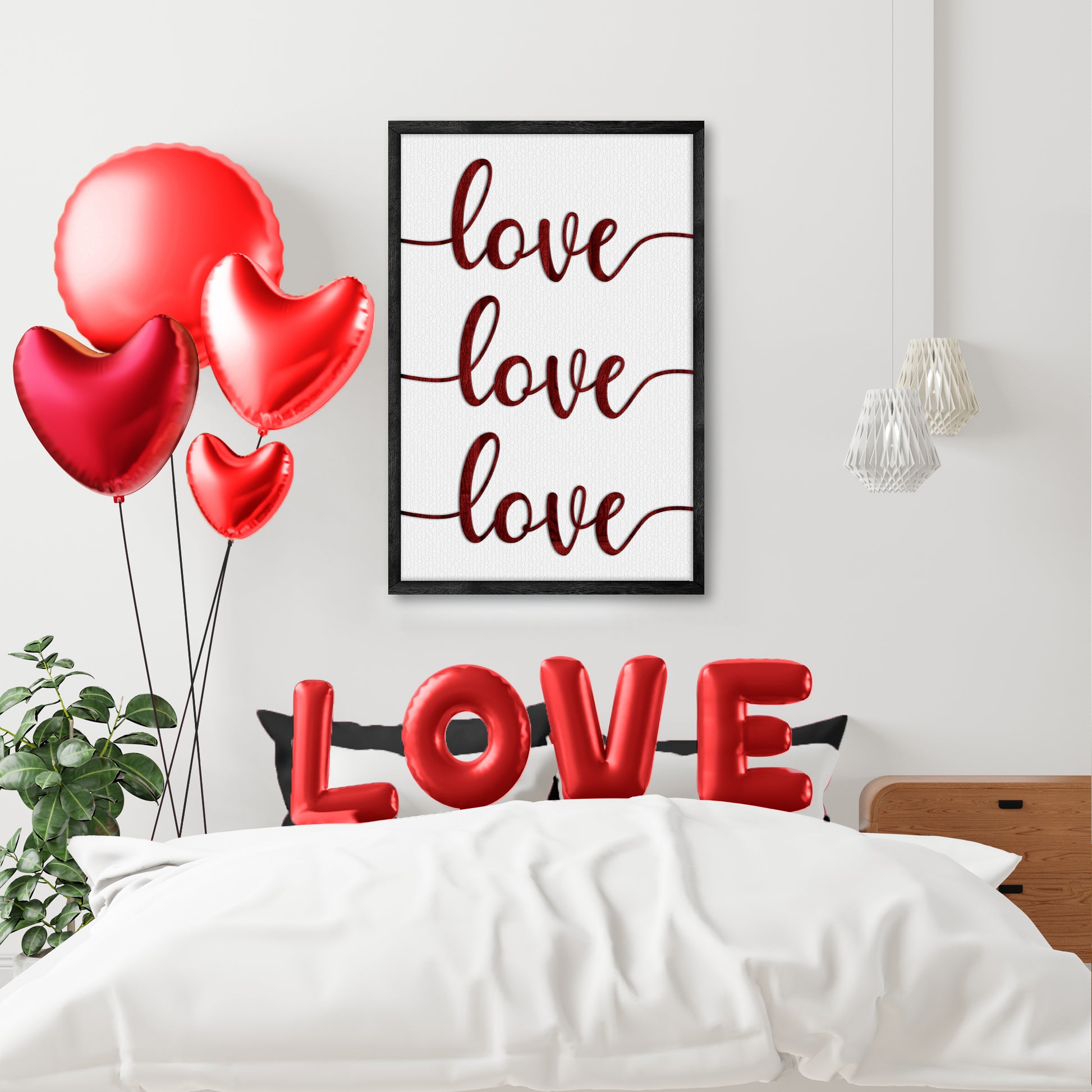 Valentine Sweet Love Letters Sign - Image by Tailored Canvases