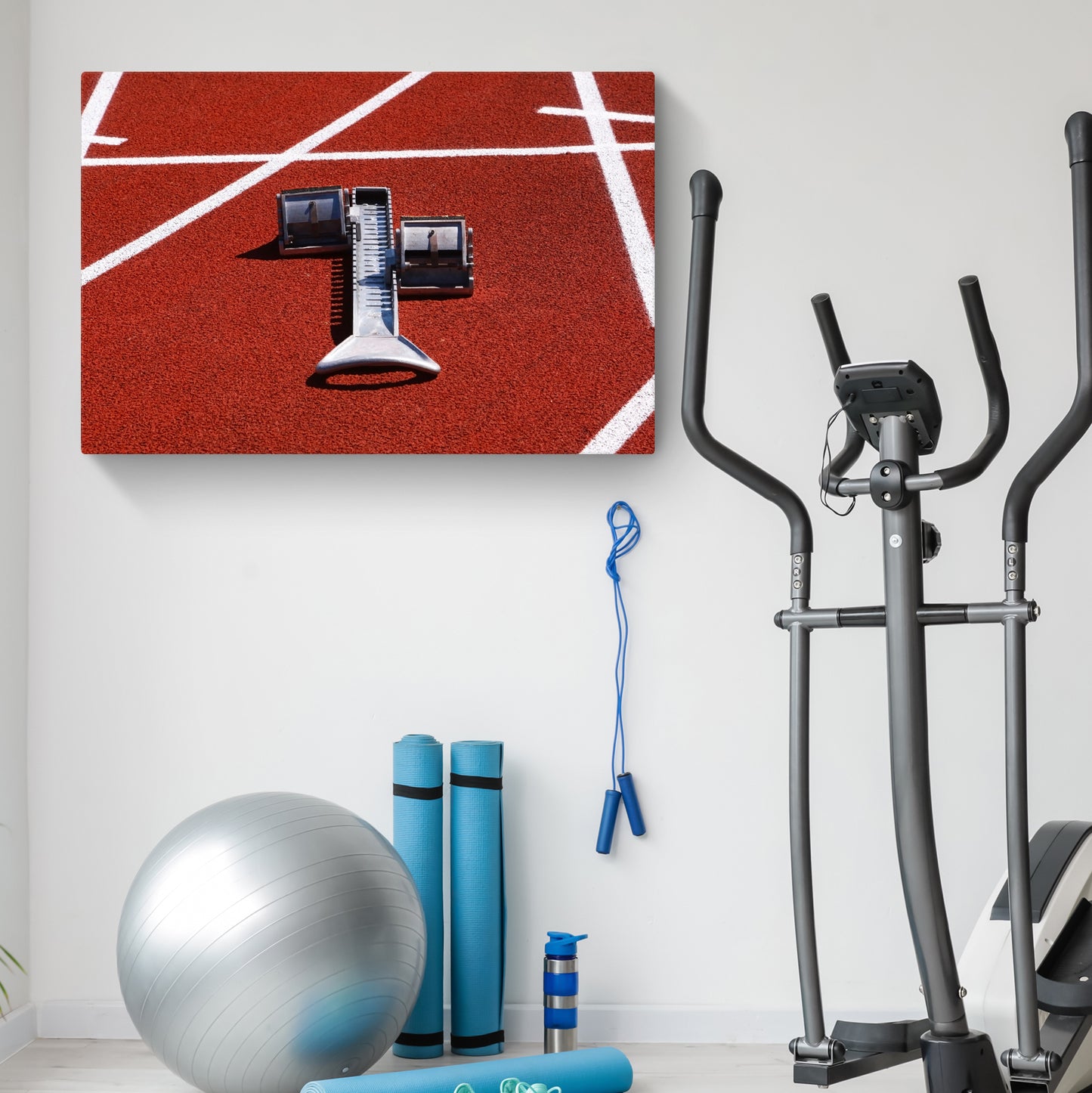 Track and Field Starting Block Devices Canvas Wall Art Style 2 - Image by Tailored Canvases
