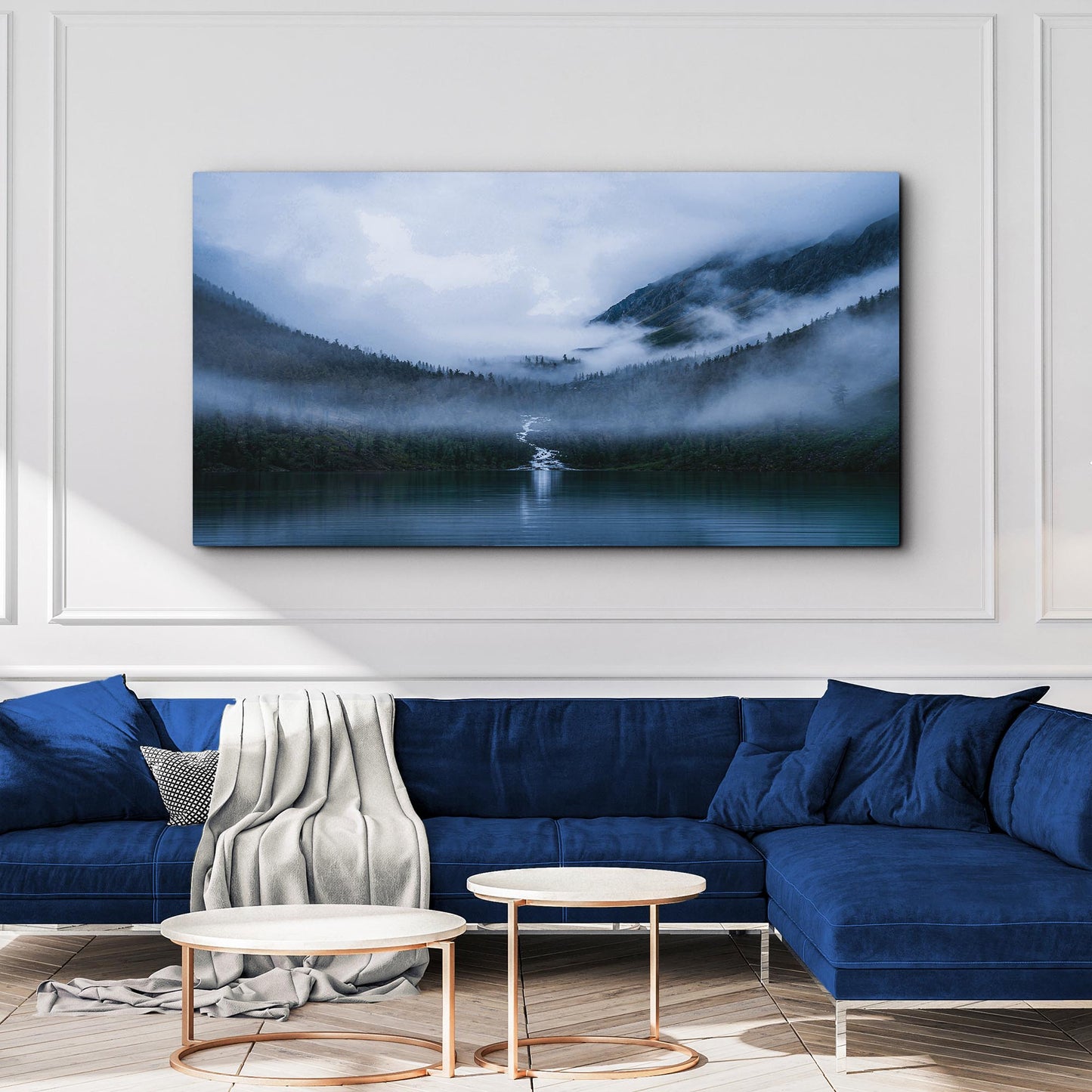 Right In The Middle Of Lake Forest Canvas Wall Art Style 1 - Image by Tailored Canvases