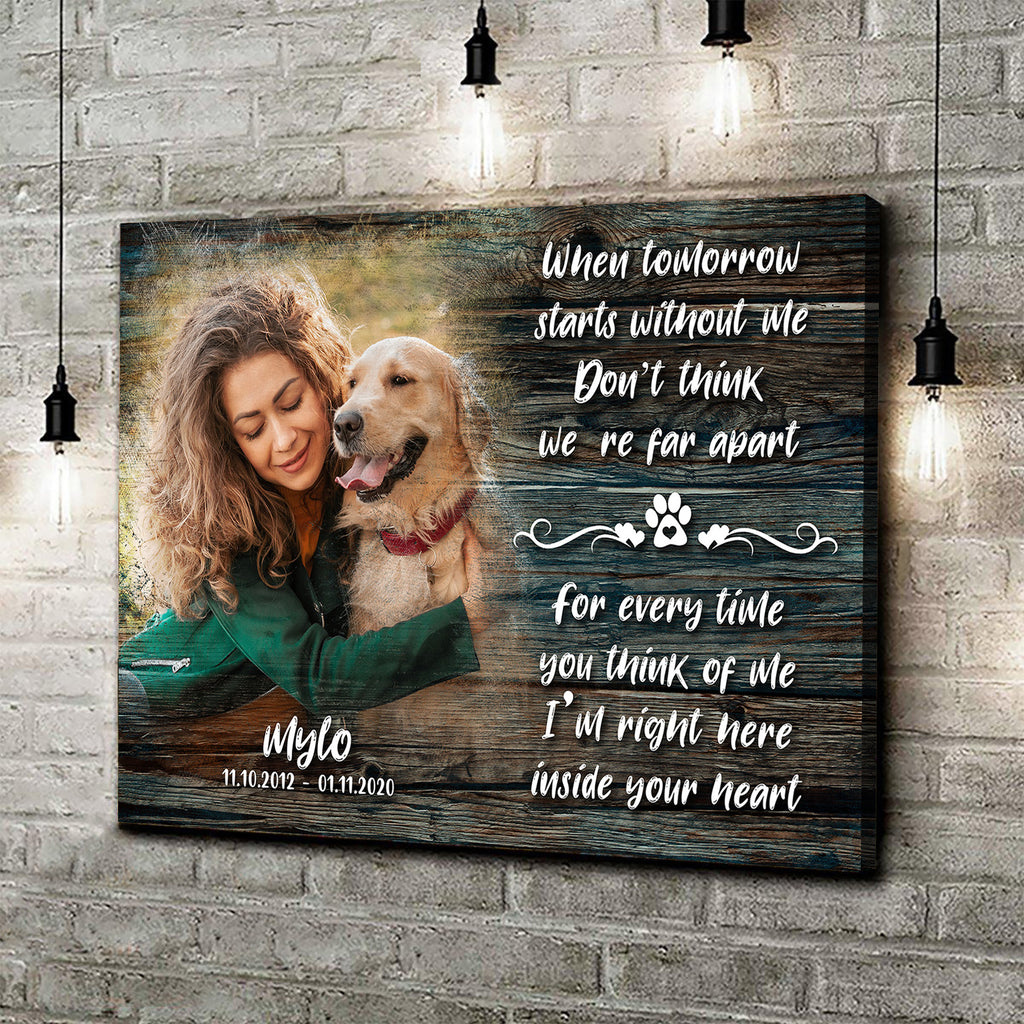 Pet Memorial Sign | Customizable Canvas by Tailored Canvases