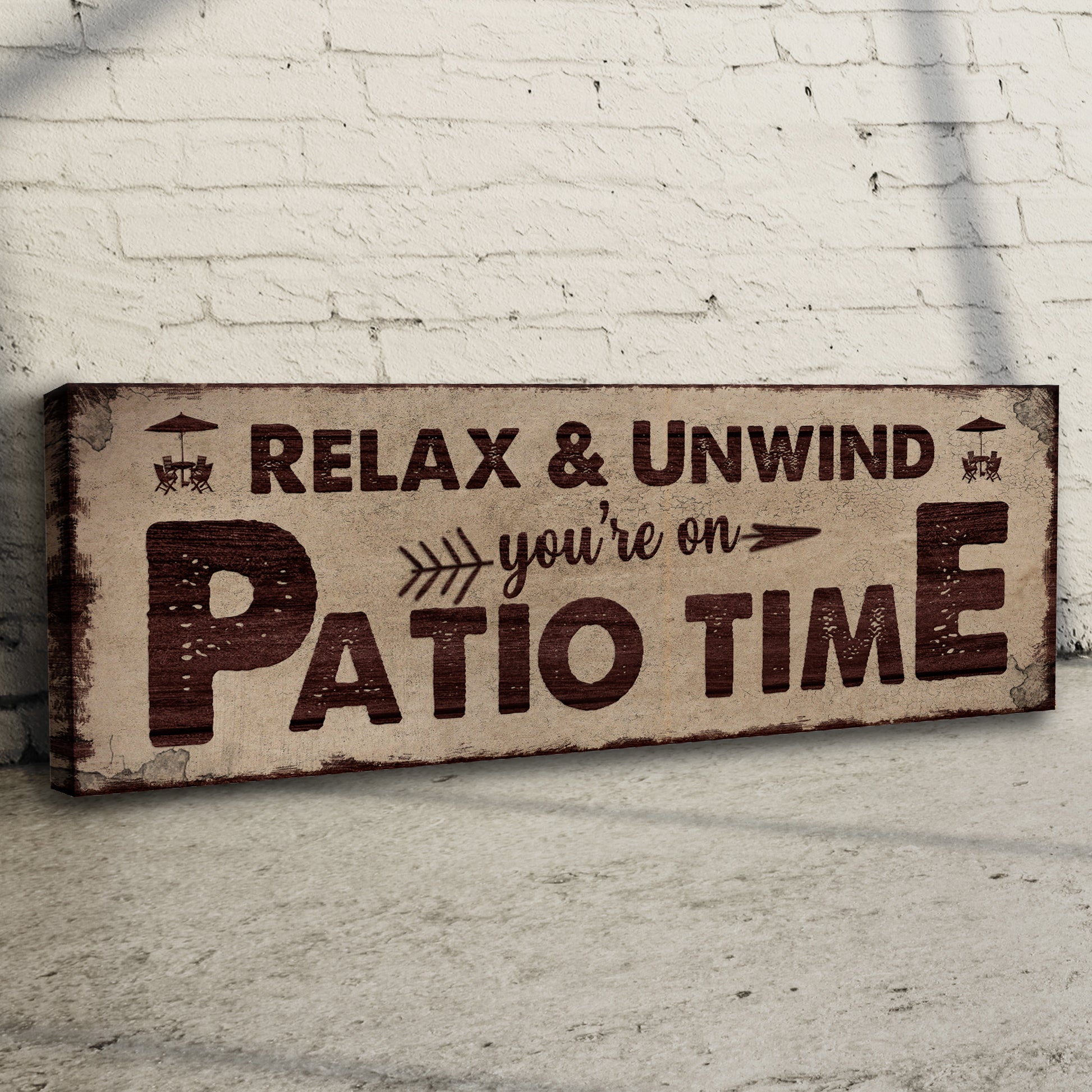 Patio Time Sign Style 2 - Image by Tailored Canvases