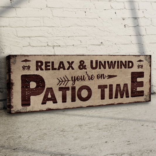 Patio Time Sign Style 2 - Image by Tailored Canvases