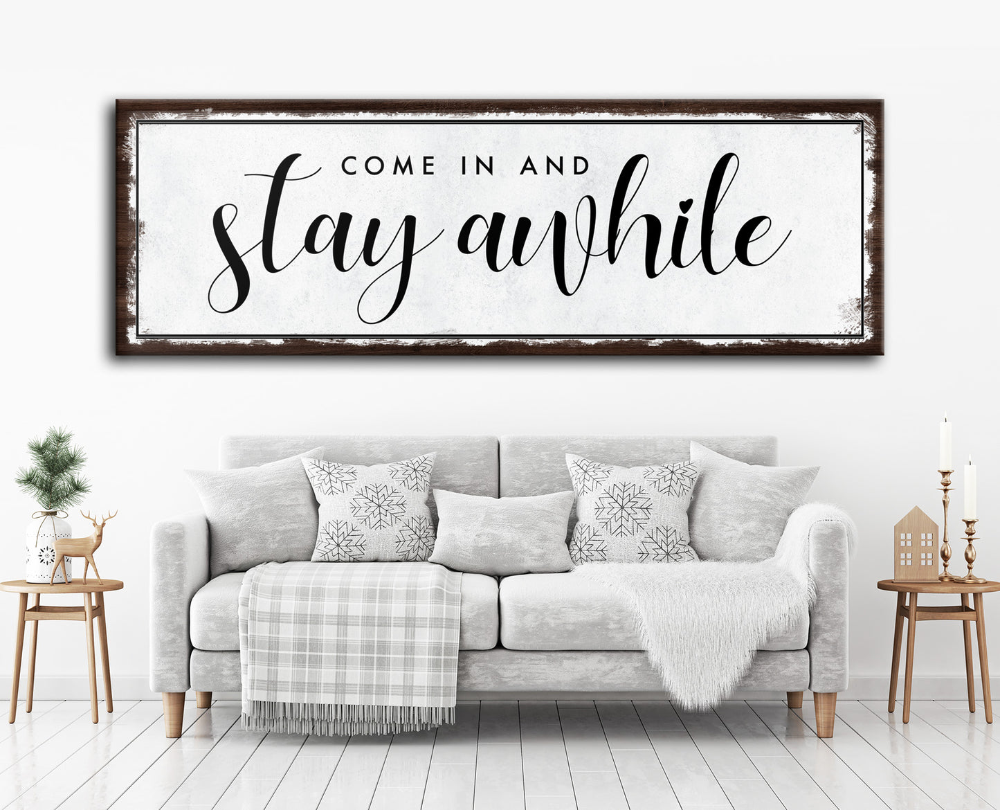 Come In & Stay Awhile Sign II - Image by Tailored Canvases