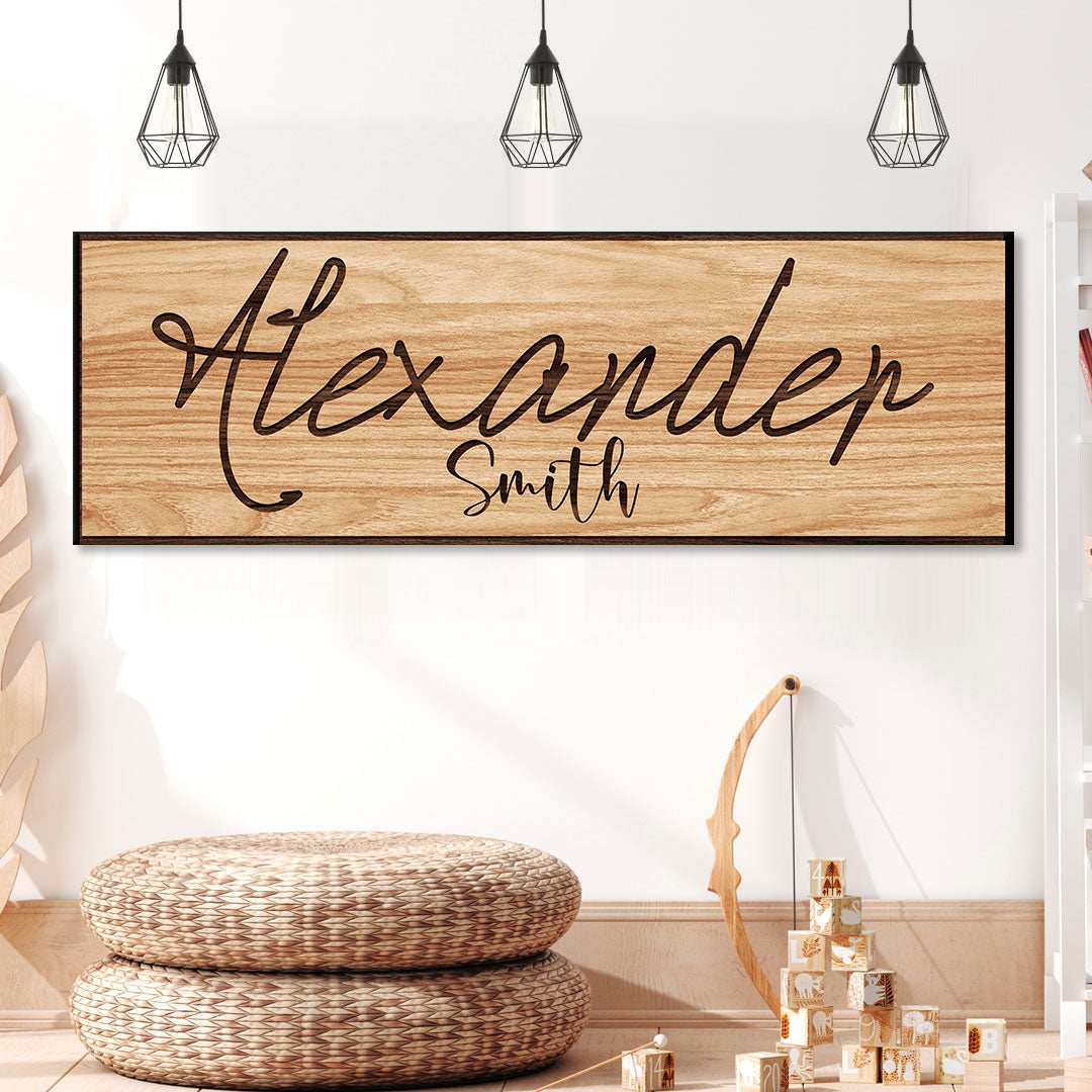 Nursery Name Sign II - Image by Tailored Canvases