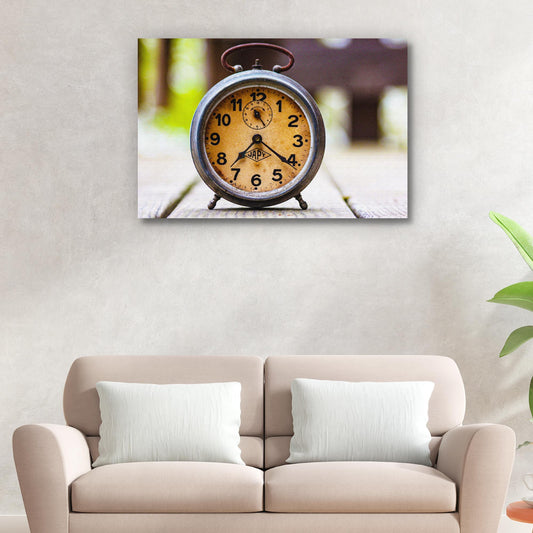 Decor Elements Clock Rustic Canvas Wall Art - Image by Tailored Canvases