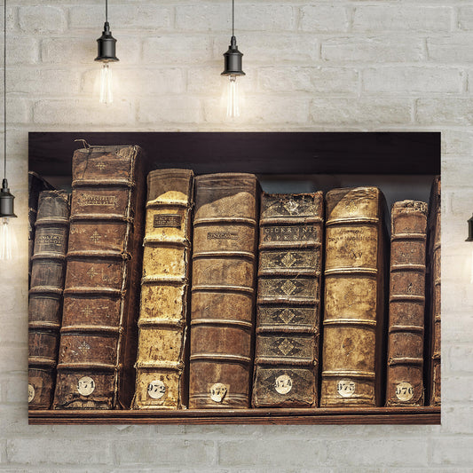 Decor Elements Books Spine Canvas Wall Art - Image by Tailored Canvases