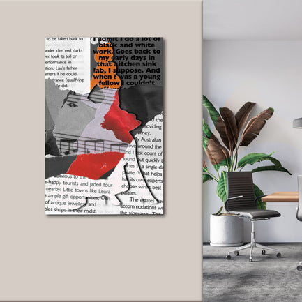 Decor Elements Magazine Fashion Mosaic Canvas Wall Art II - Image by Tailored Canvases