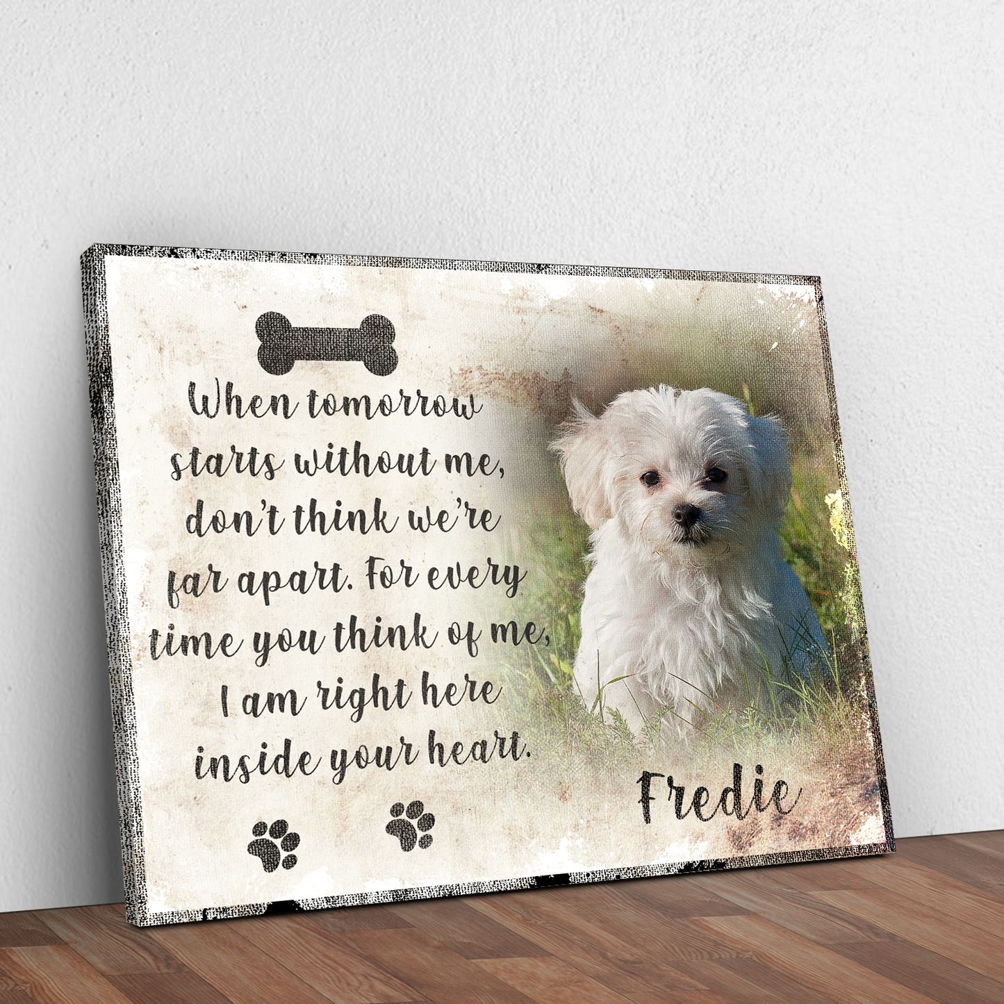 Pet Memorial Sign II Style 2 - Image by Tailored Canvases