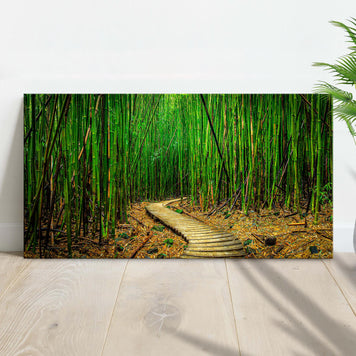 Ever-Green Bamboo Forest Canvas Wall Art