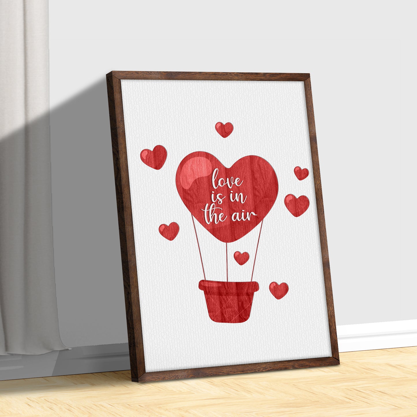 Valentine's Day Love Is In The Air Sign Style 2 - Image by Tailored Canvases
