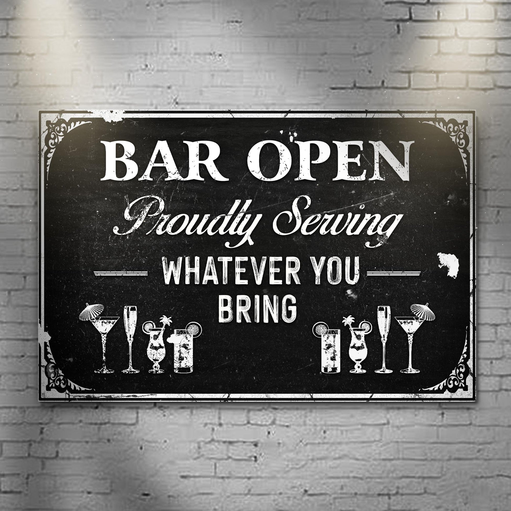 Bar Open Sign Style 1 - Image by Tailored Canvases