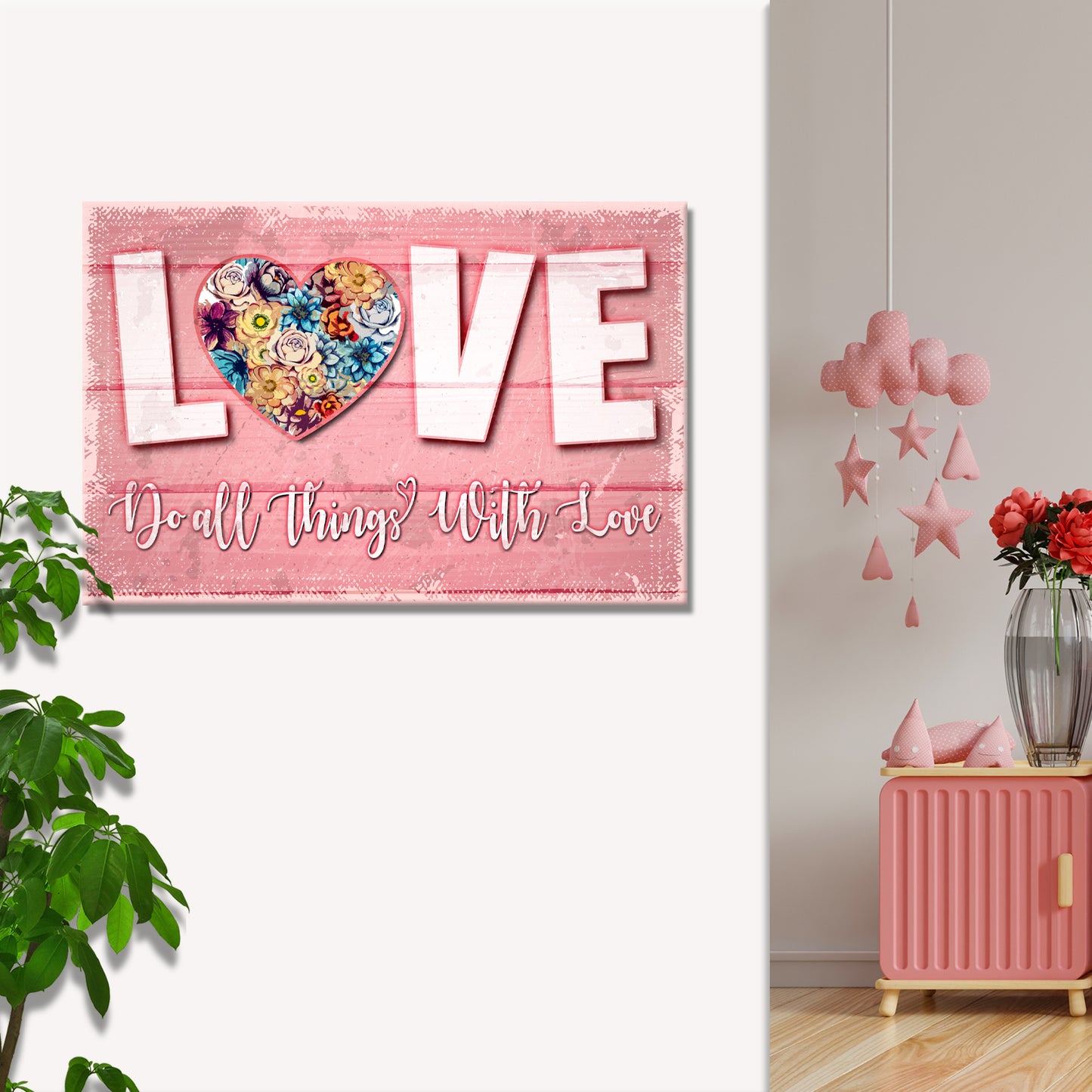 Valentines Day Decor Love Sign Style 1 - Image by Tailored Canvases