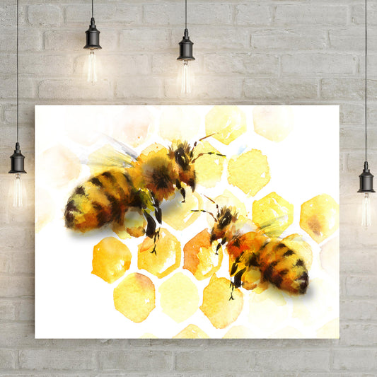 Carder Bee Hive Painting Canvas Wall Art - Image by Tailored Canvases