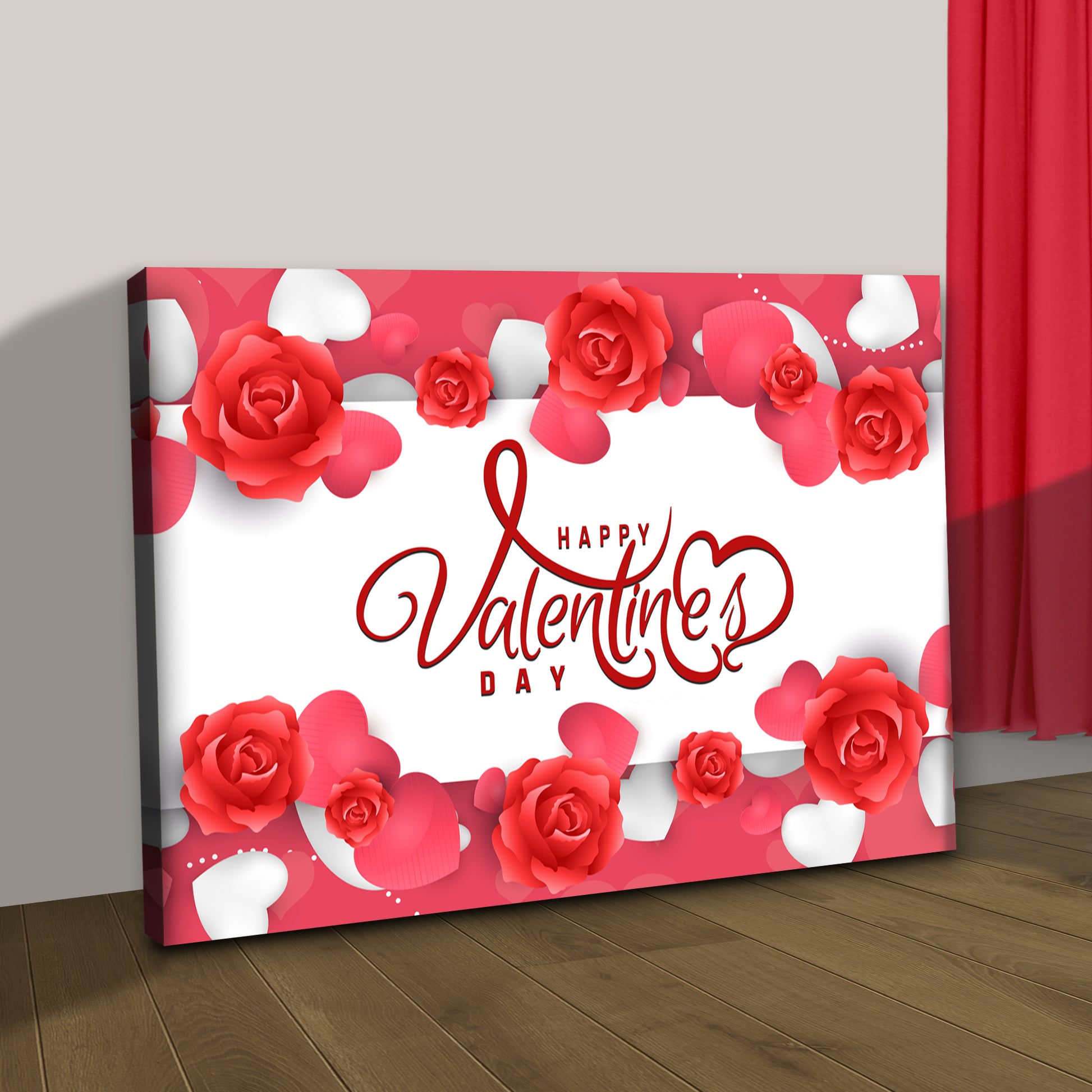 Valentine Greeting Hearts Sign  Style 2 - Image by Tailored Canvases