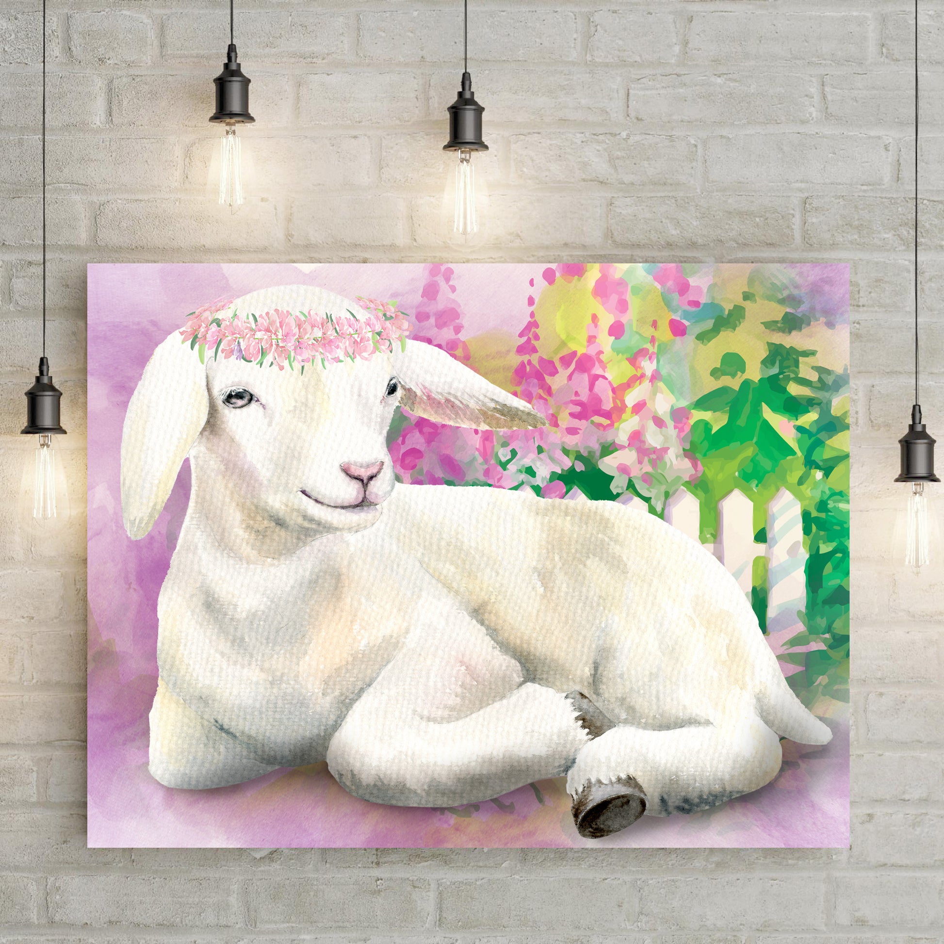 Sitting Pretty Baby Goat Canvas Wall Art - Image by Tailored Canvases