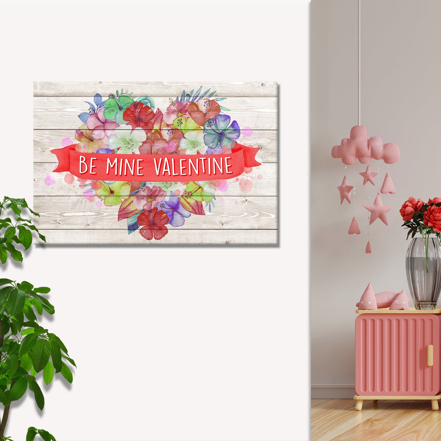 Be My Valentine Sign II Style 1 - Image by Tailored Canvases
