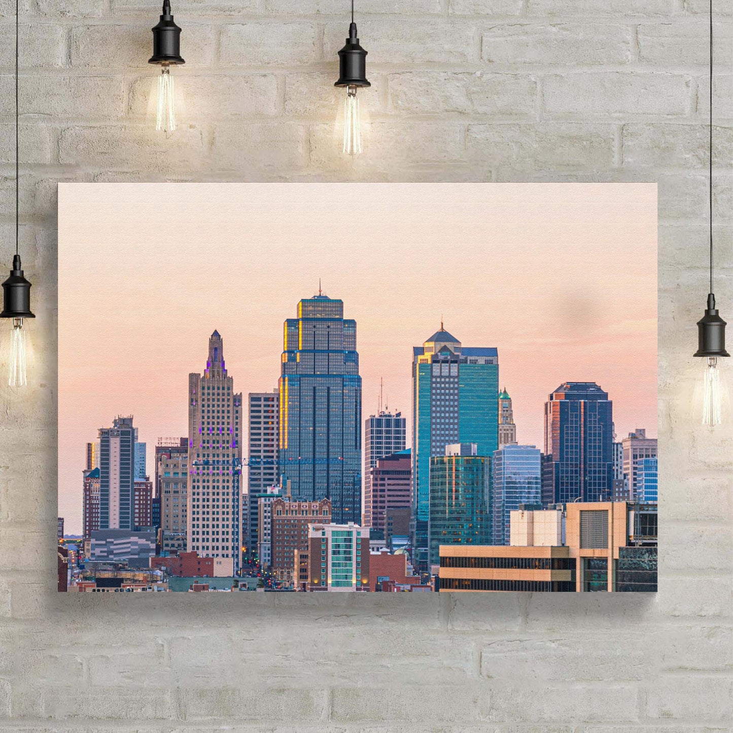 Skyscraper Kansas City Canvas Wall Art Style 1 - Image by Tailored Canvases