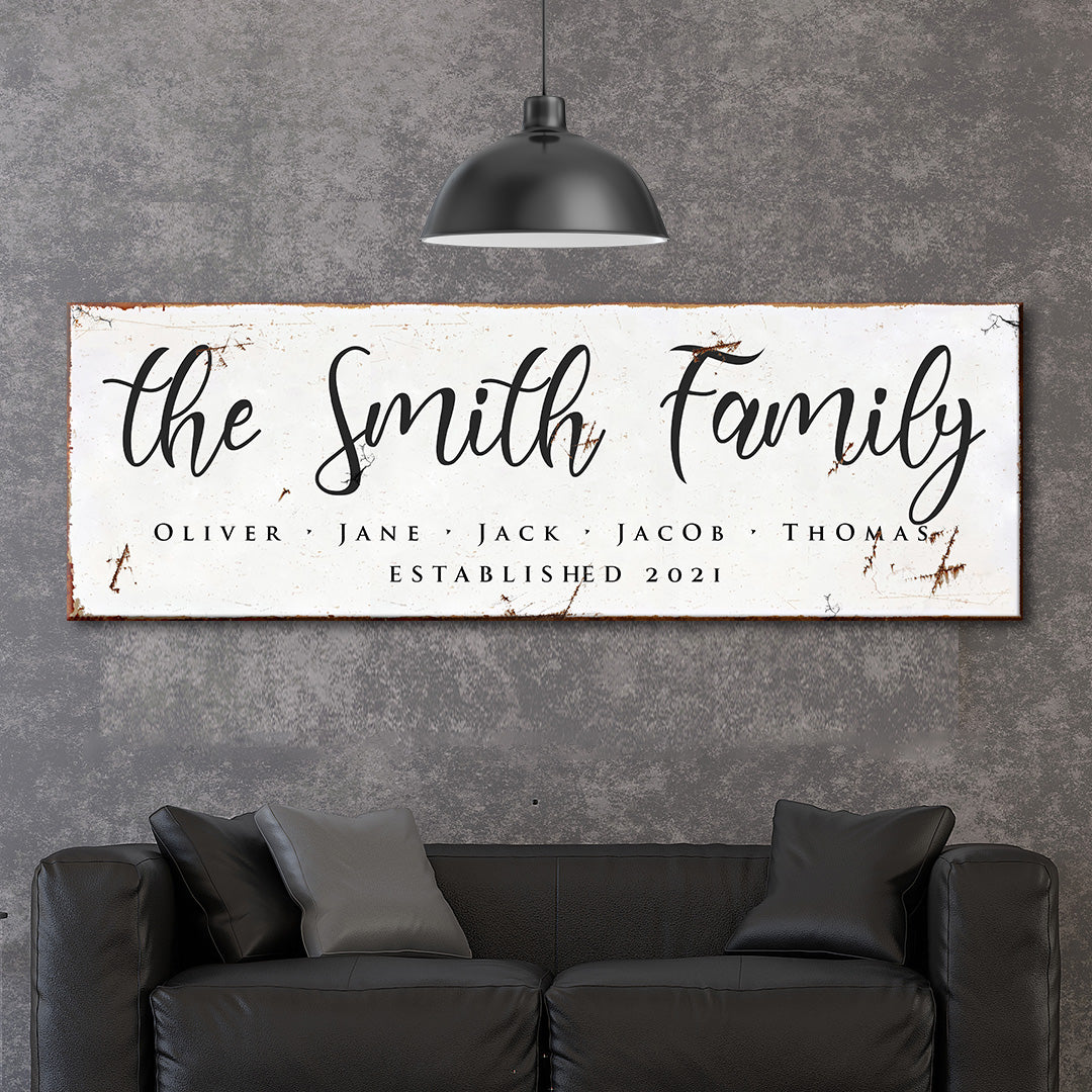 Family Sign II Style 2 - Image by Tailored Canvases