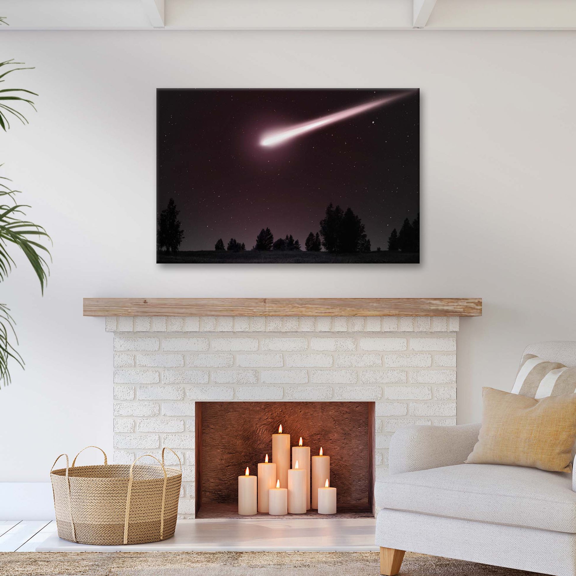 Comet Streak Canvas Wall Art Style 1 - Image by Tailored Canvases