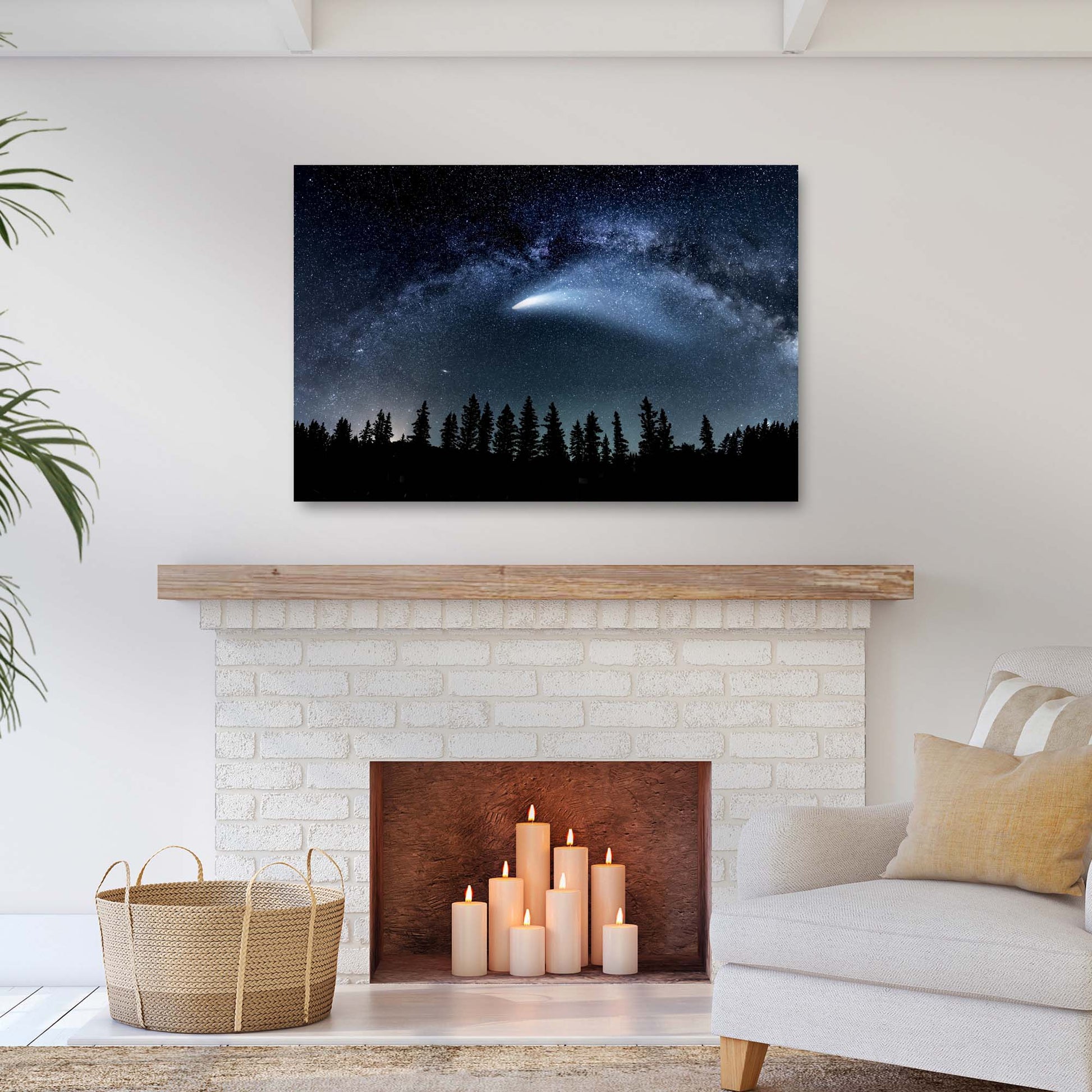 Comet Neowise Canvas Wall Art Style 1 - Image by Tailored Canvases