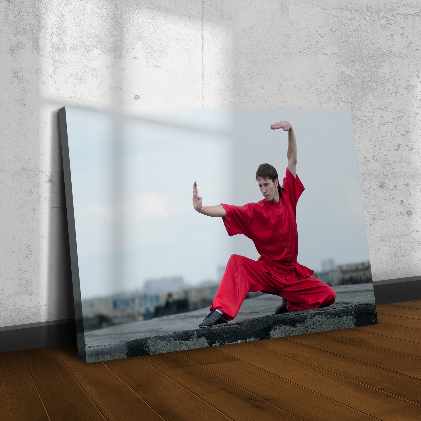 Kung Fu Stance Canvas Wall Art - Image by Tailored Canvases