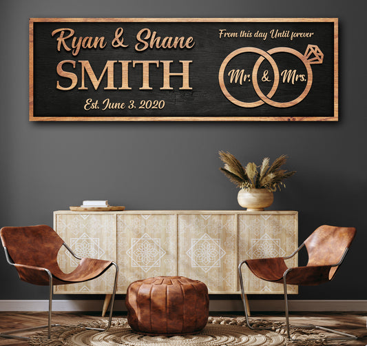 From This Day Until Forever Sign Style 1 - Image by Tailored Canvases