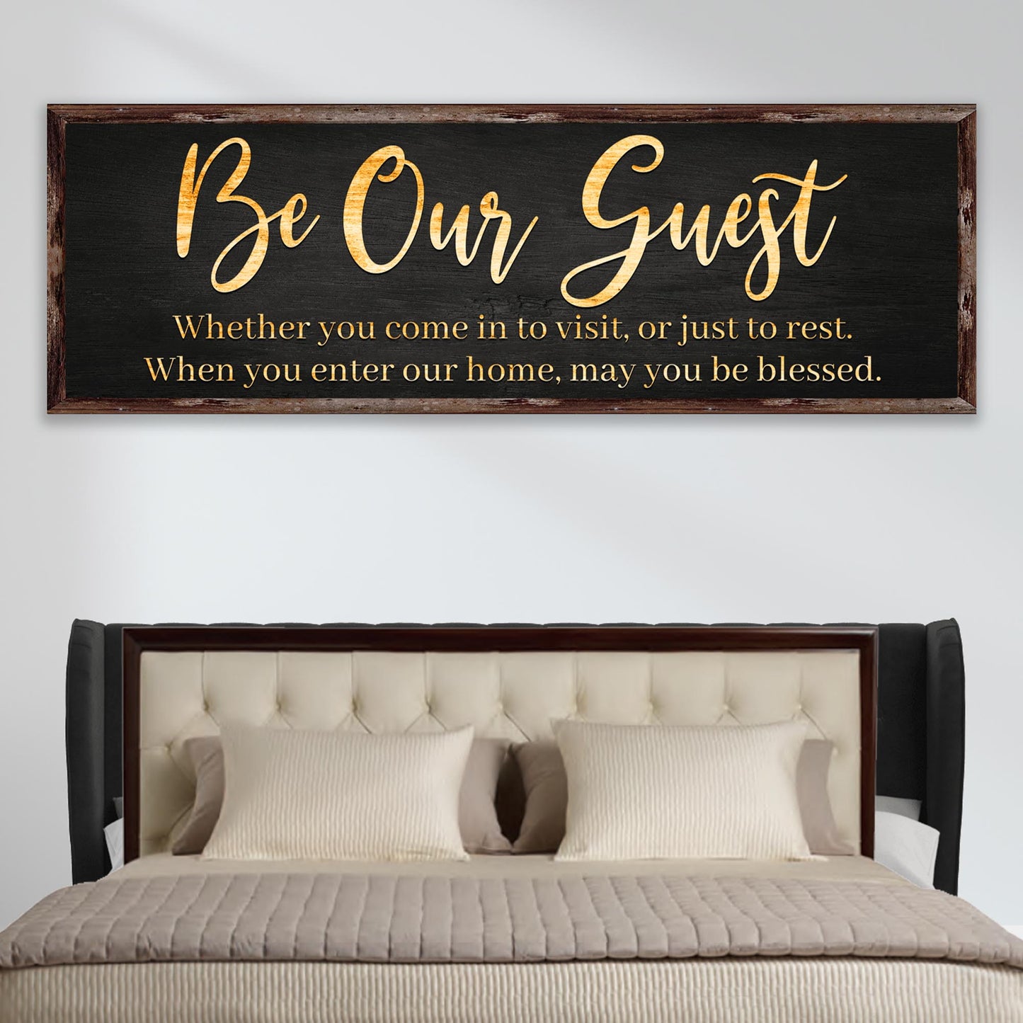 Be Our Guest Sign II Style 1 - Image by Tailored Canvases