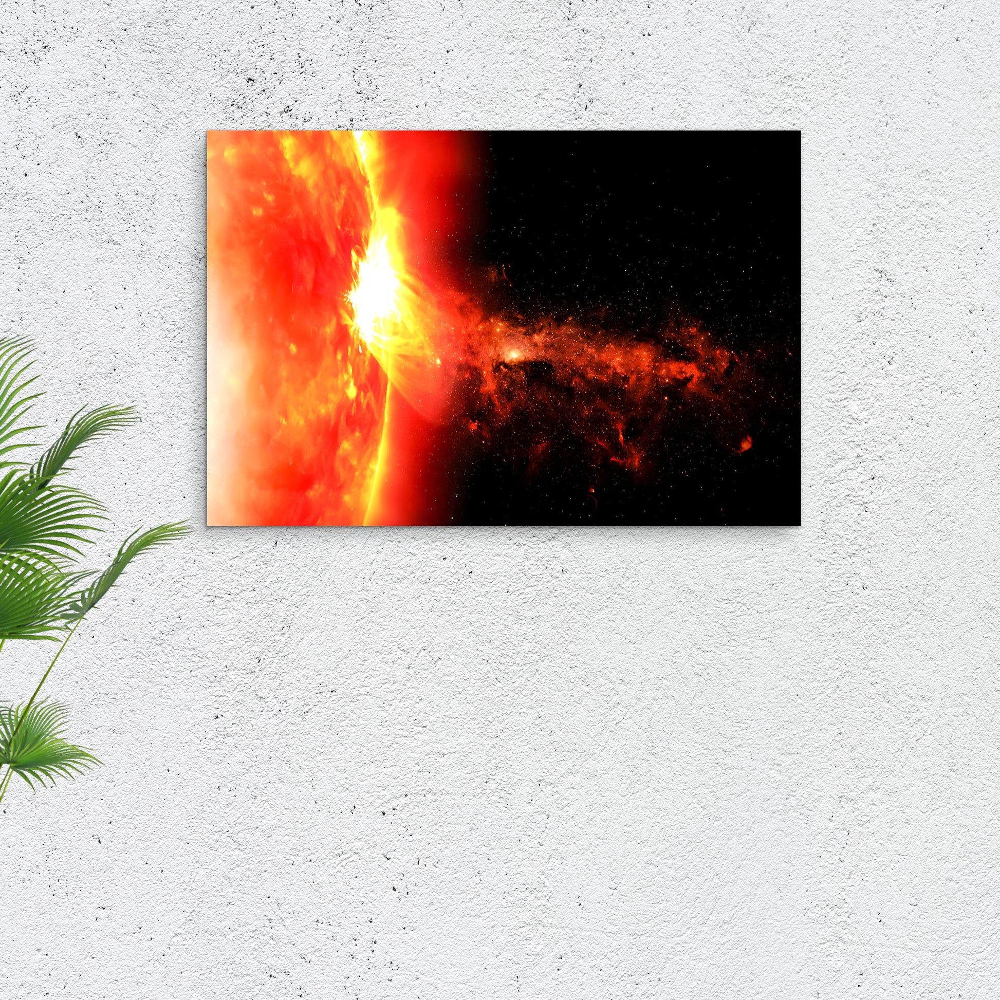 Sun Solar Flare Canvas Wall Art Style 1 - Image by Tailored Canvases