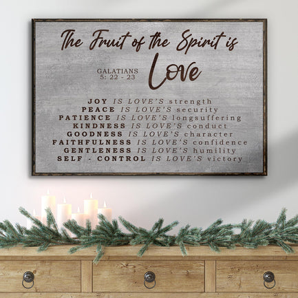 Galatians 5:22-23 Fruit Of The Spirit Sign II - Image by Tailored Canvases