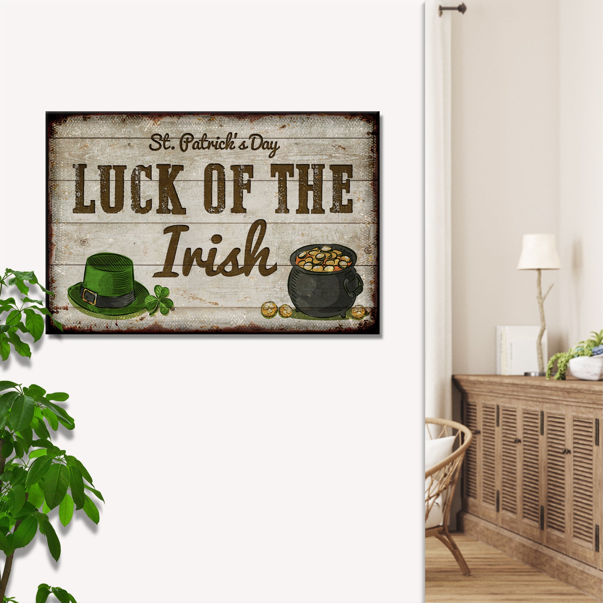 Luck Of The Irish Sign Style 1 - Image by Tailored Canvases