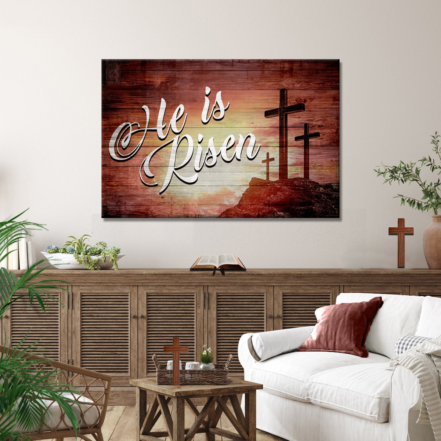 He Is Risen Sign- Image by Tailored Canvases