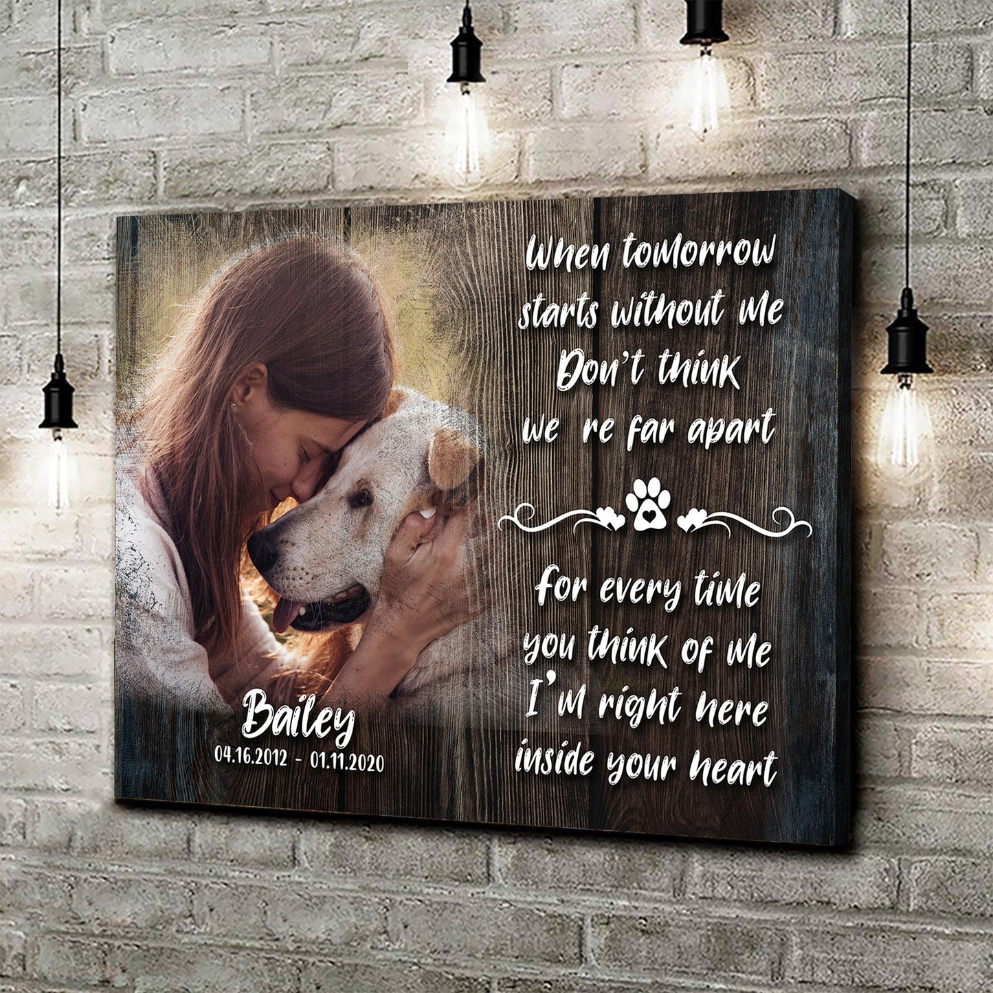 Pet Memorial Sign Style 1 - Image by Tailored Canvases