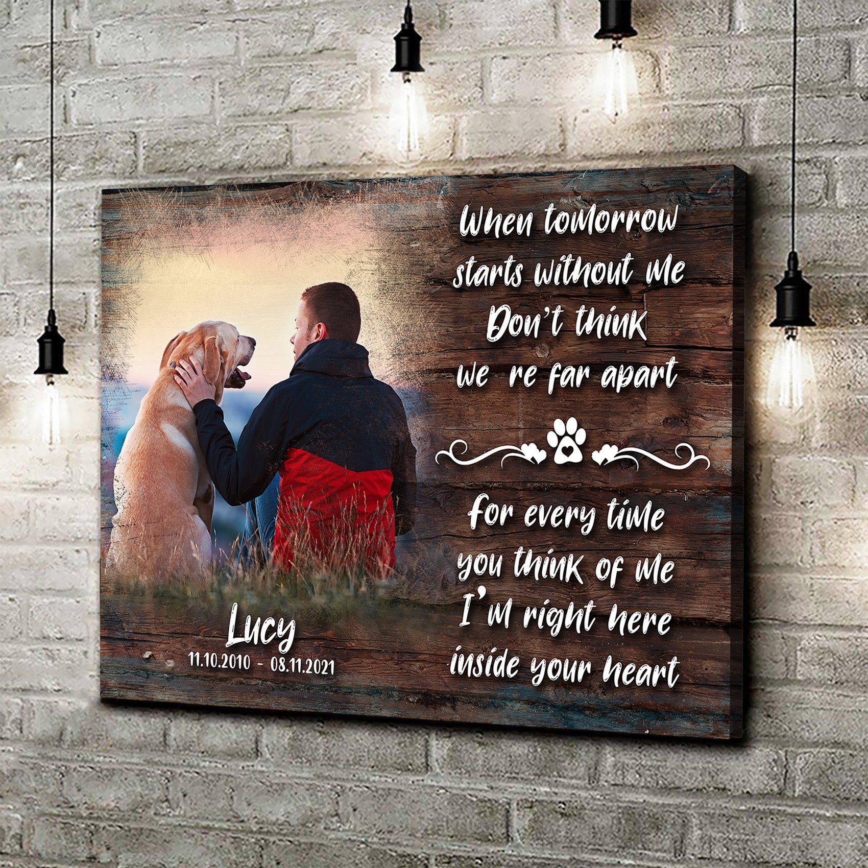 Pet Memorial Sign Style 2 - Image by Tailored Canvases
