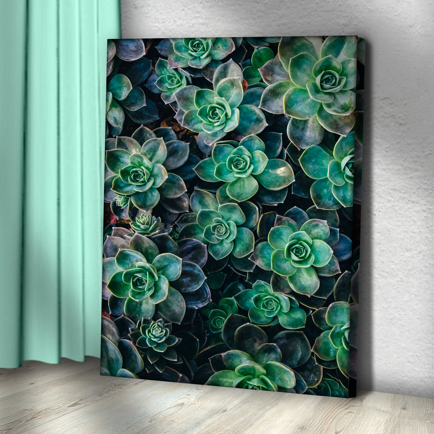 Greenery Succulents Canvas Wall Art Style 1 - Image by Tailored Canvases