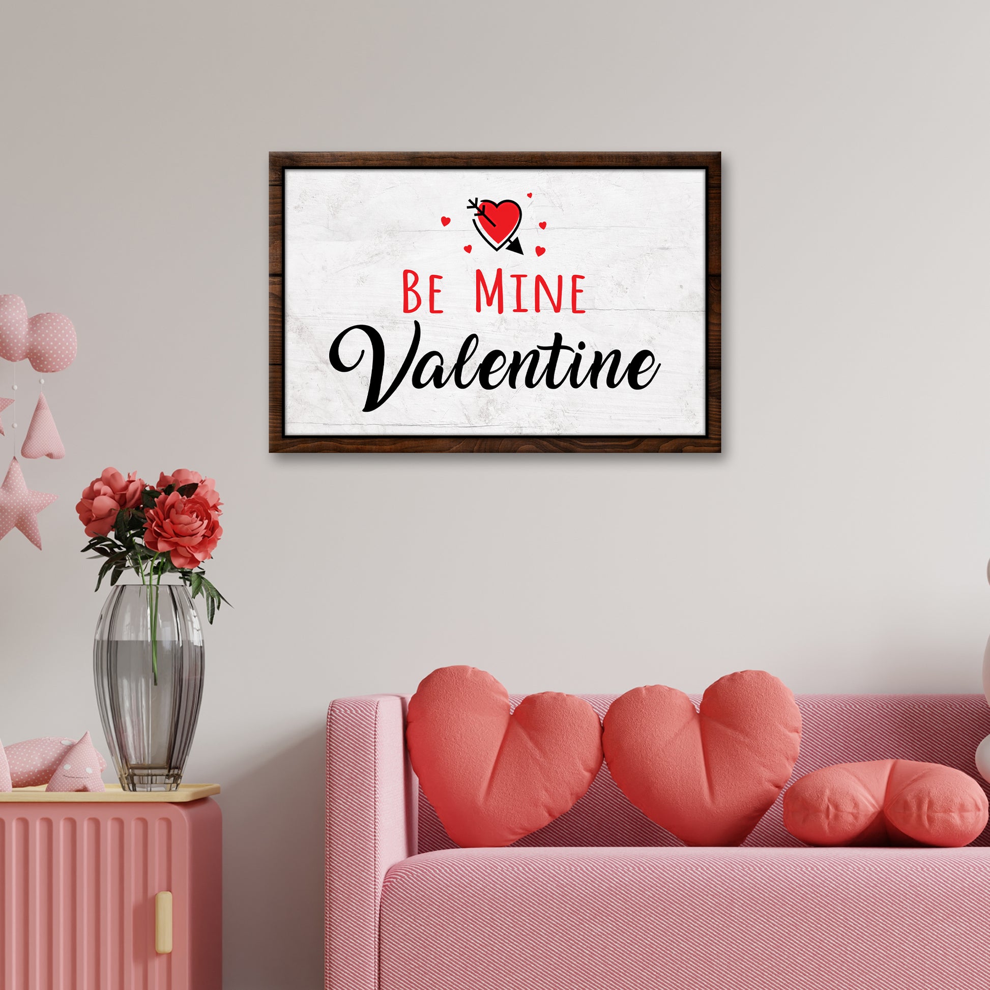 Be Mine Valentine Sign  - Image by Tailored Canvases