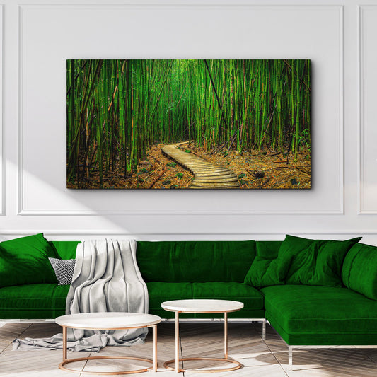 Ever-Green Bamboo Forest Canvas Wall Art Style 2 - Image by Tailored Canvases