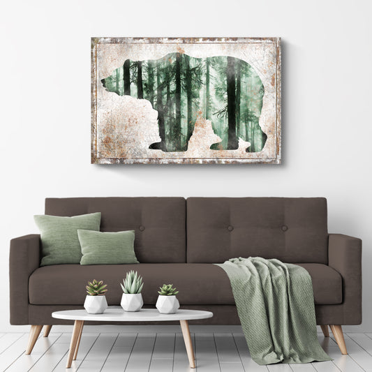 Animals Forest Bear Birch Canvas Wall Art - Image by Tailored Canvases
