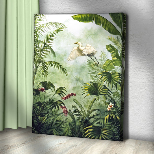 Tropical Rainforest Plants Canvas Wall Art - Image by Tailored Canvases