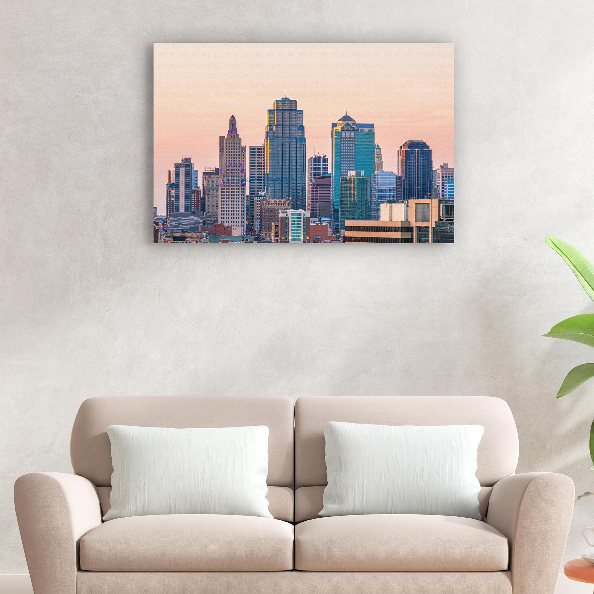 Skyscraper Kansas City Canvas Wall Art - Image by Tailored Canvases