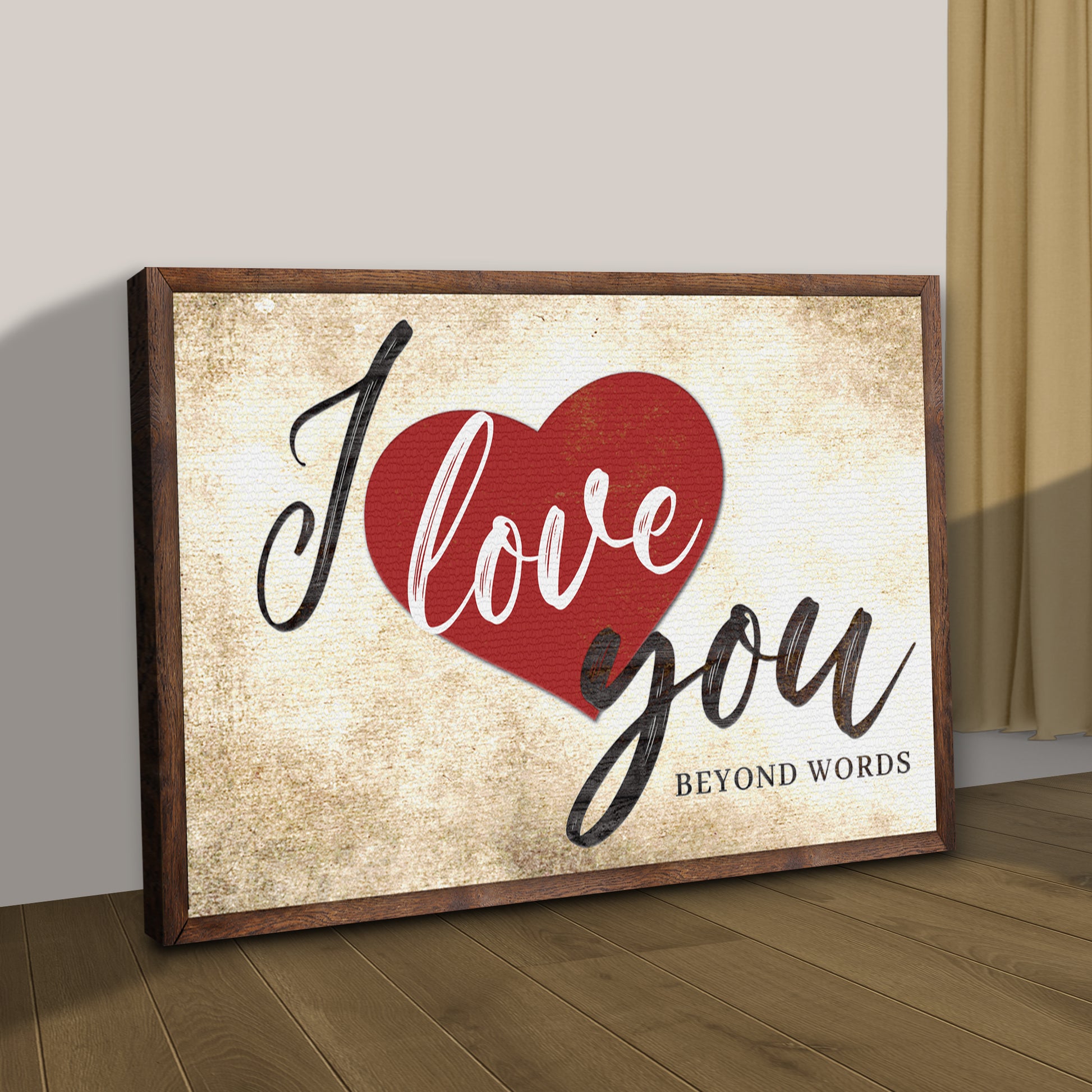 Valentine Beyond Words Sign Style 2 - Image by Tailored Canvases