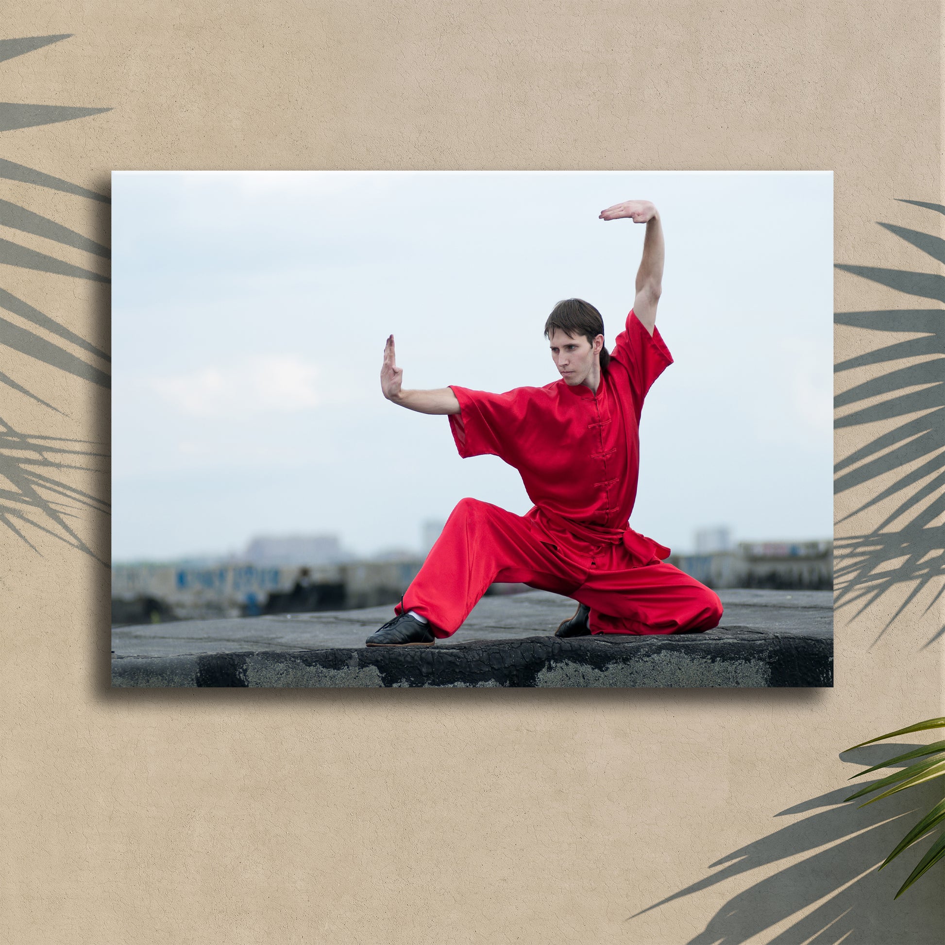 Kung Fu Stance Canvas Wall Art Style 1 - Image by Tailored Canvases