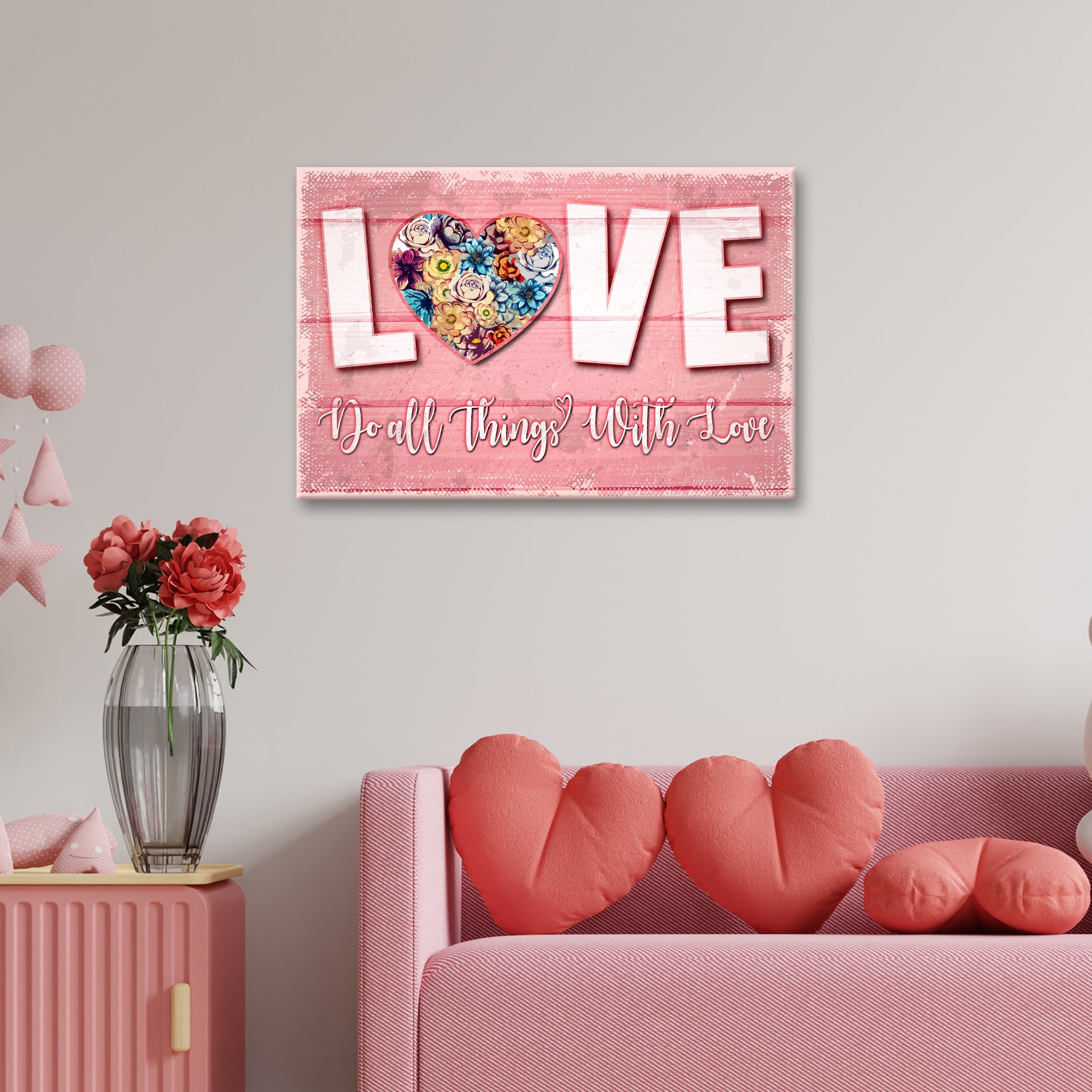 Valentines Day Decor Love Sign - Image by Tailored Canvases