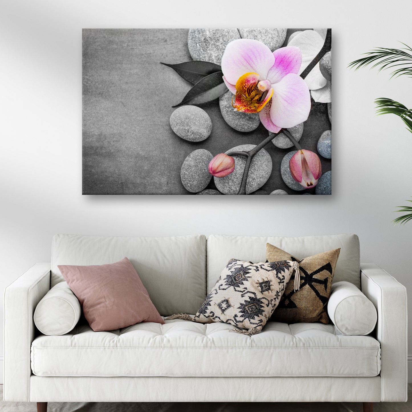 Fresh White Orchid Flower Canvas Wall Art Style 2 - Image by Tailored Canvases
