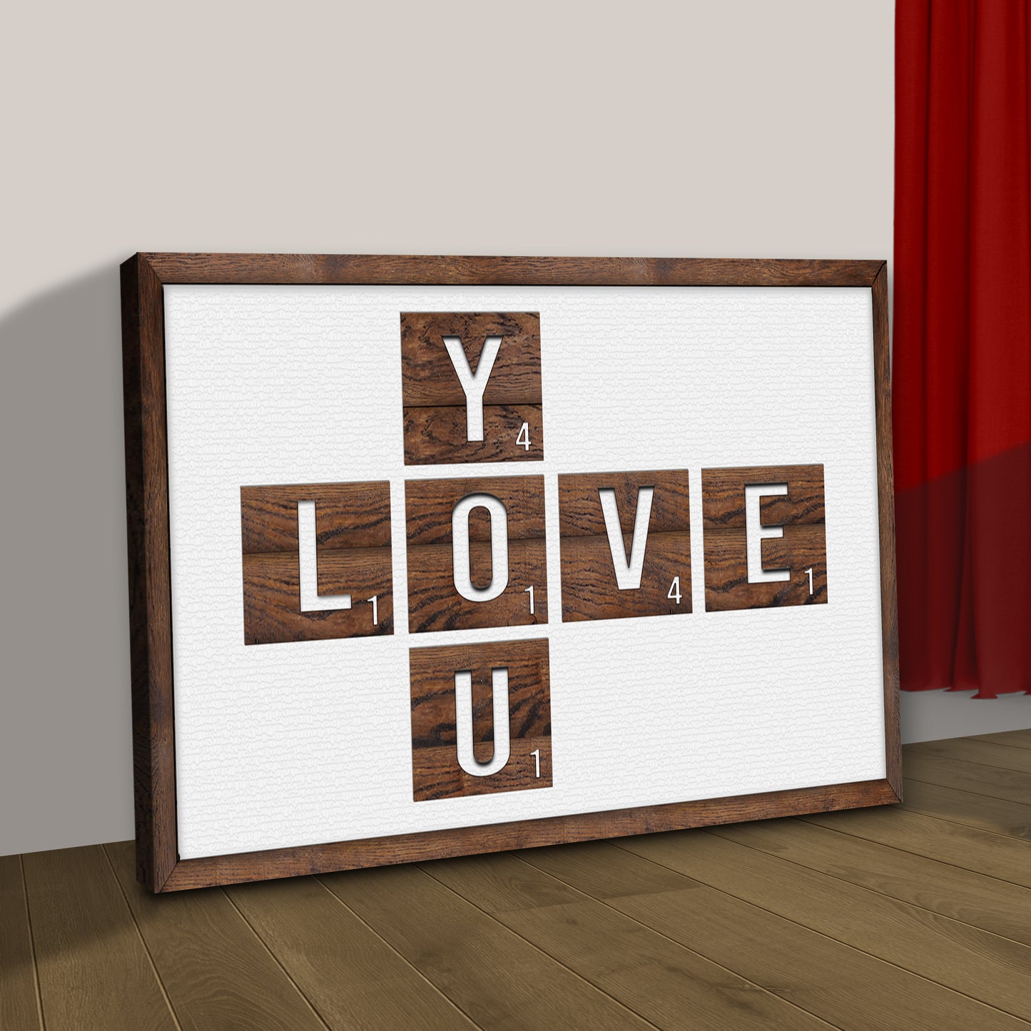 Valentine Love You Sign Style 2 - Image by Tailored Canvases