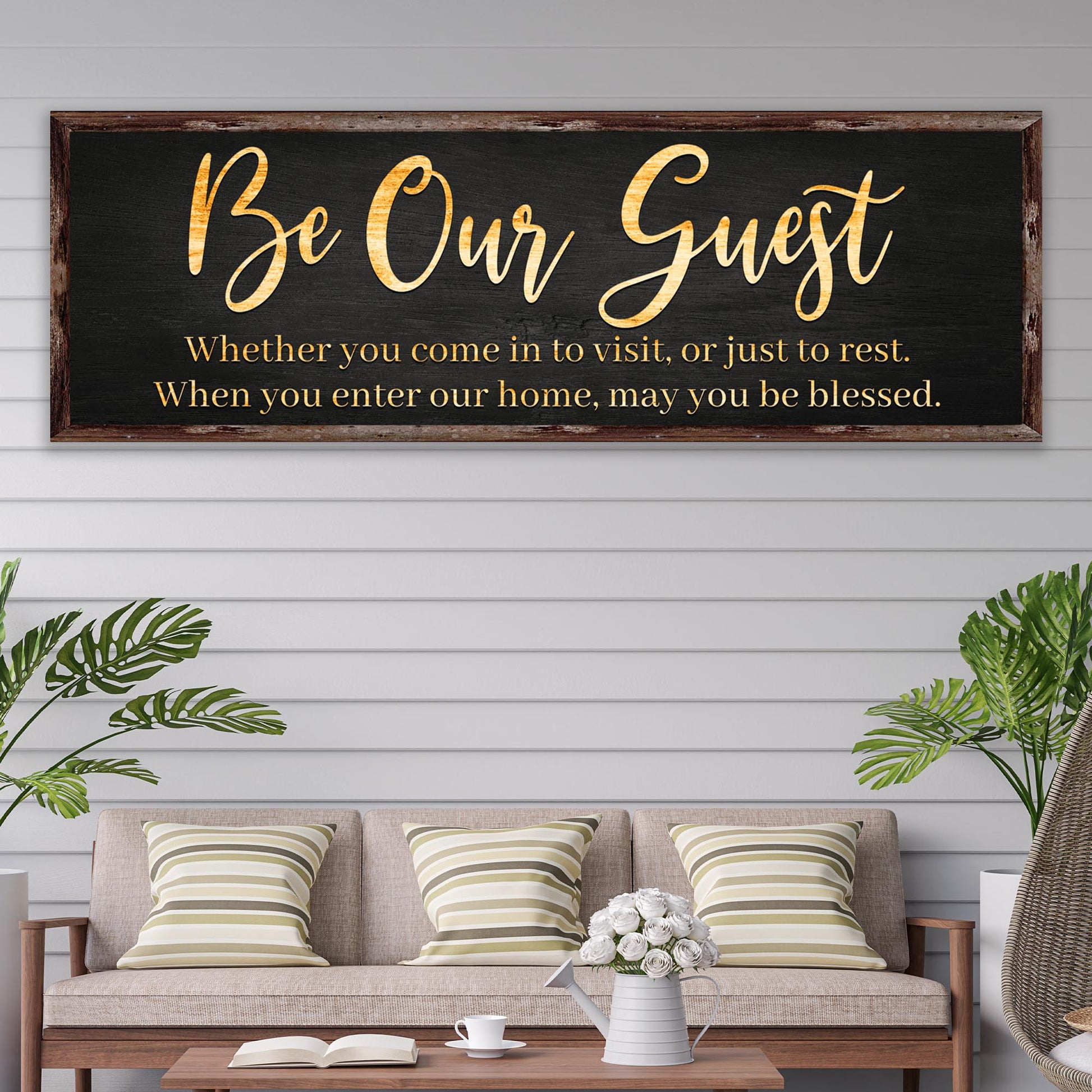 Be Our Guest Sign II - Image by Tailored Canvases