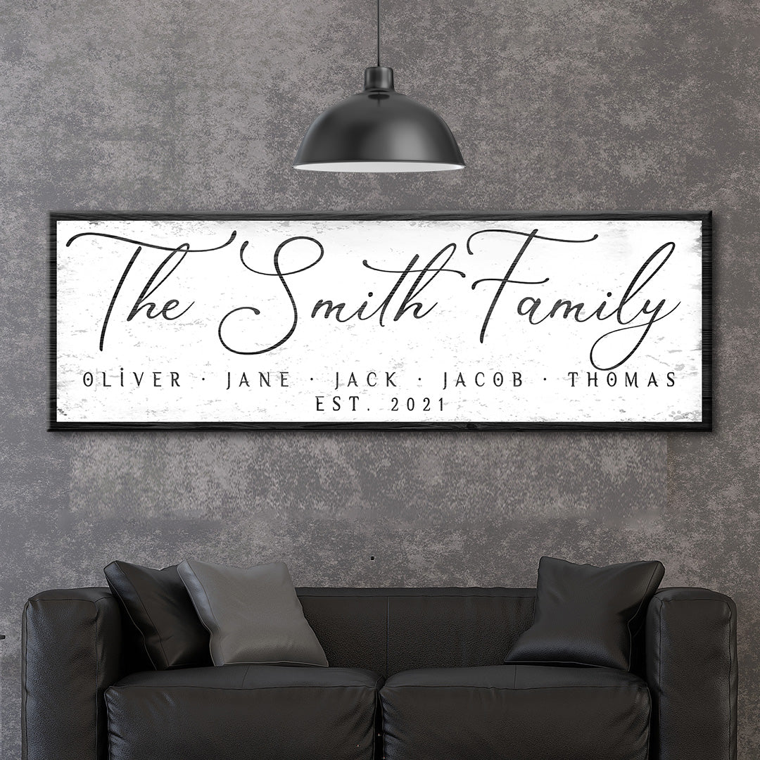 Family Sign II Style 3 - Image by Tailored Canvases