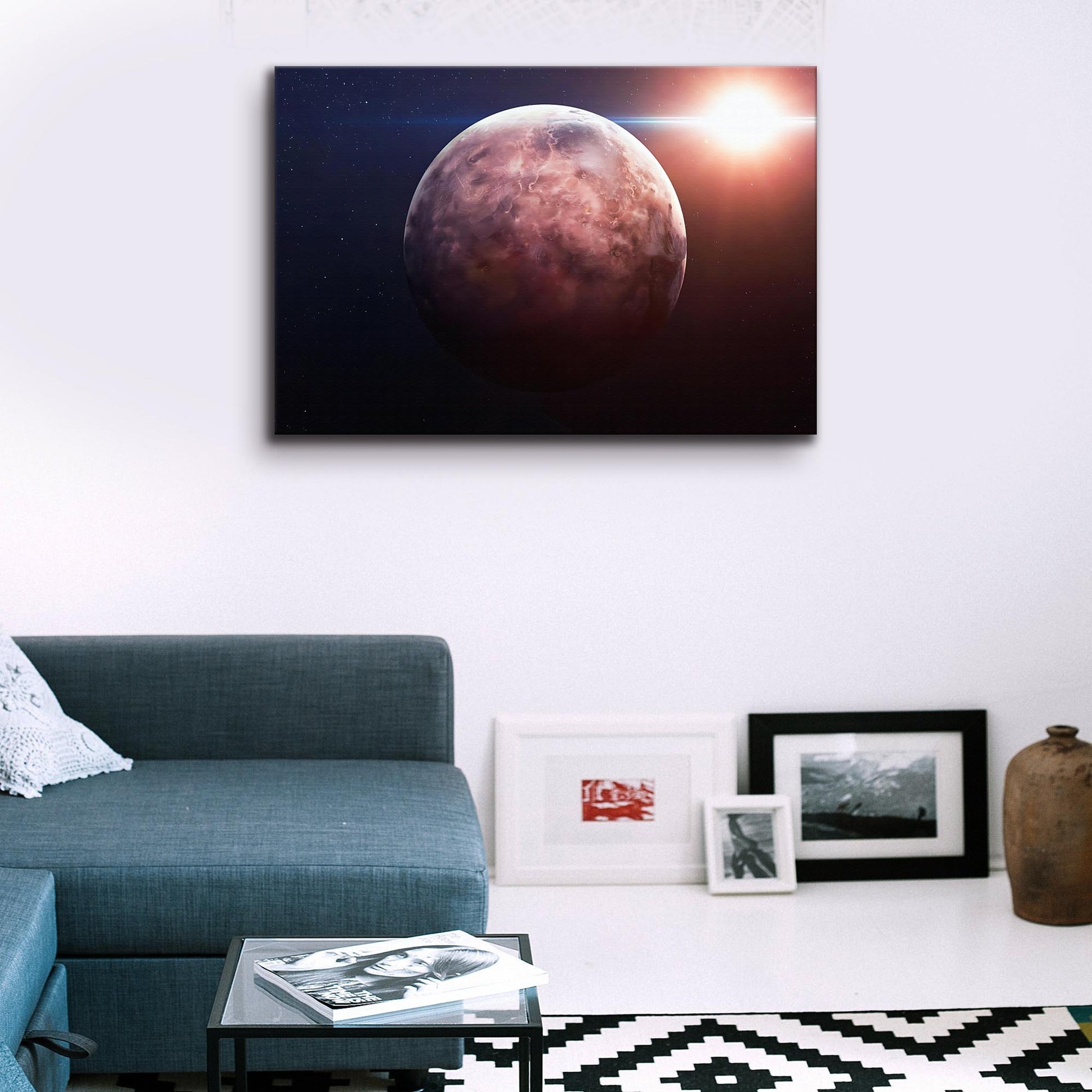 Planet Mercury Solar Flare Canvas Wall Art  - Image by Tailored Canvases