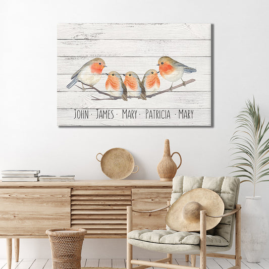 Family Flock of Birds Sign Style 3 - Image by Tailored Canvases